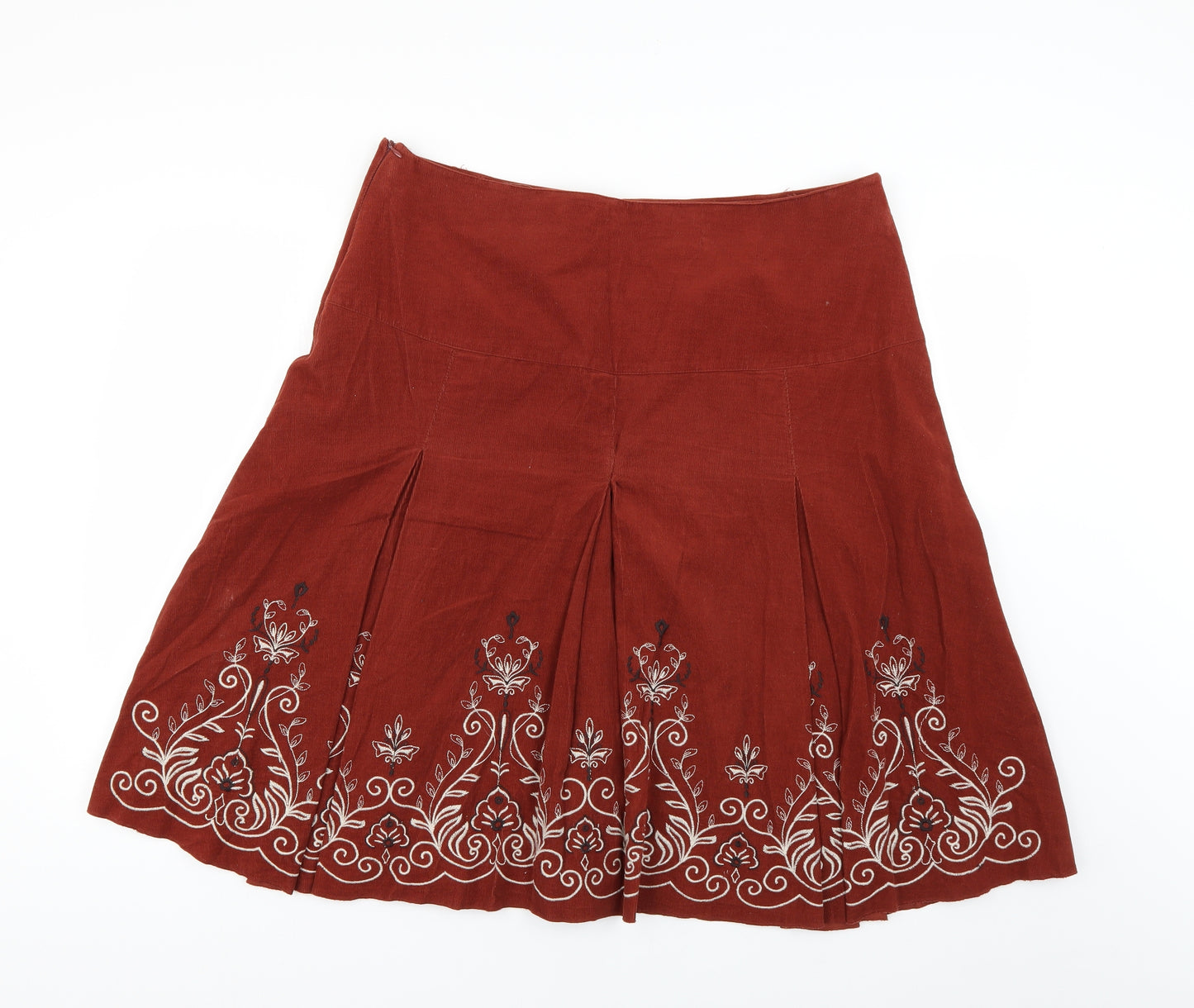 concept uk Womens Brown Floral  Flare Skirt Size 18