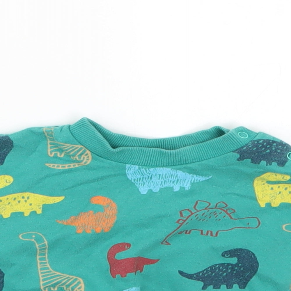 NEXT Baby Green Geometric  Pullover Jumper Size 0-3 Months