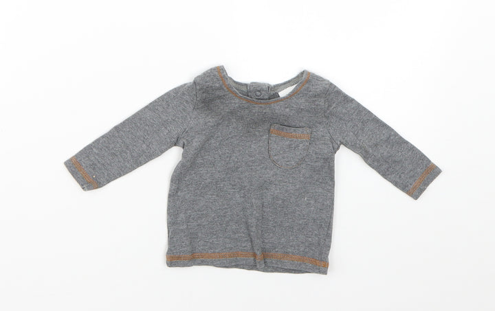 NEXT Baby Grey   Basic T-Shirt Size 0-3 Months