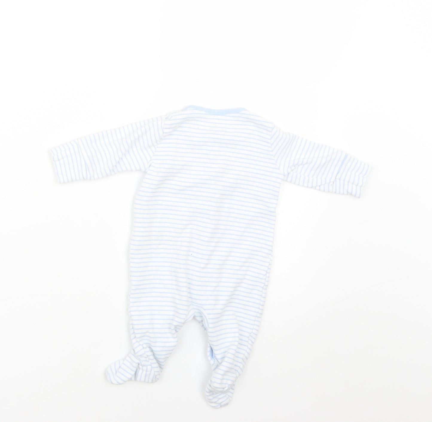 NEXT Baby Blue Striped  Babygrow One-Piece Size 0-3 Months