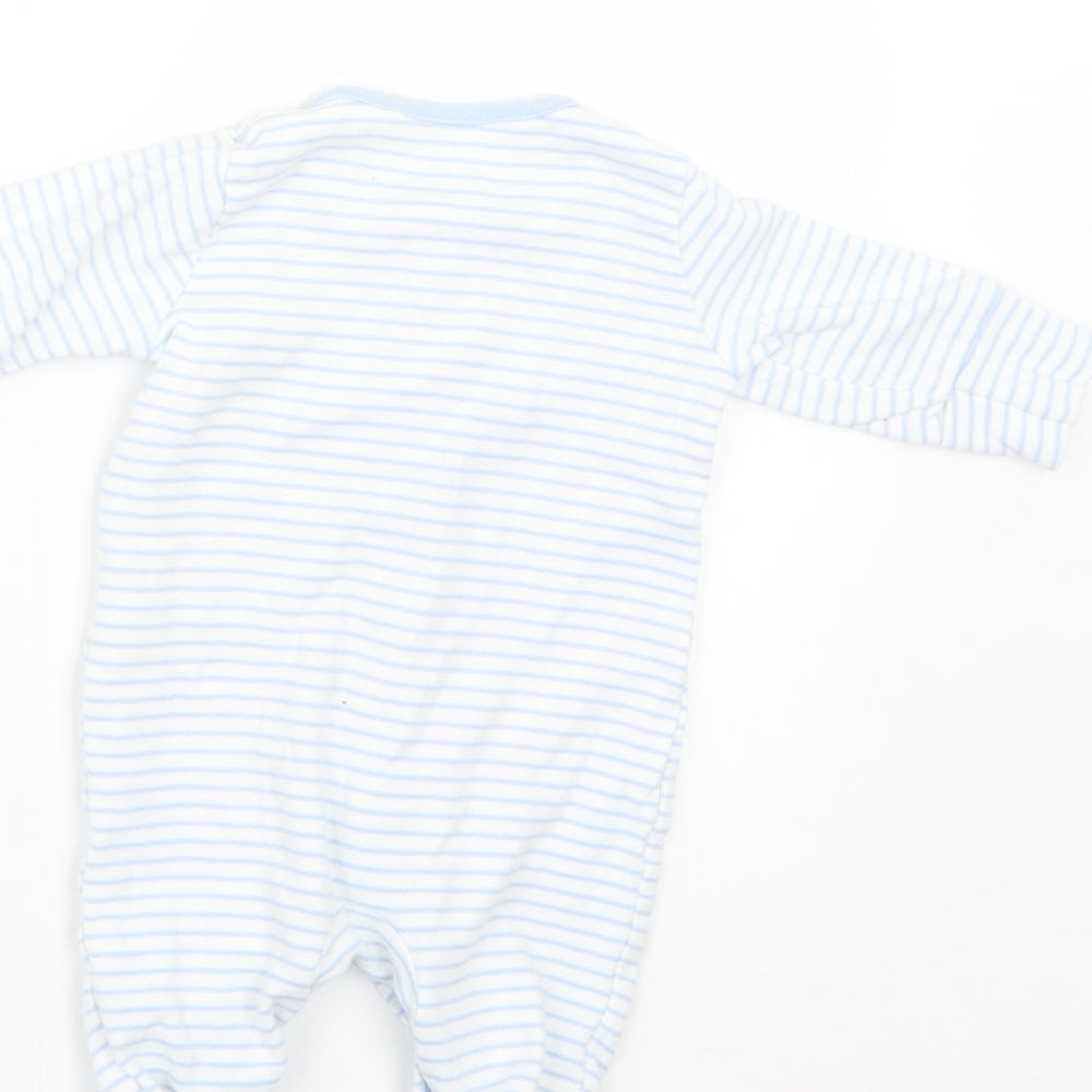 NEXT Baby Blue Striped  Babygrow One-Piece Size 0-3 Months
