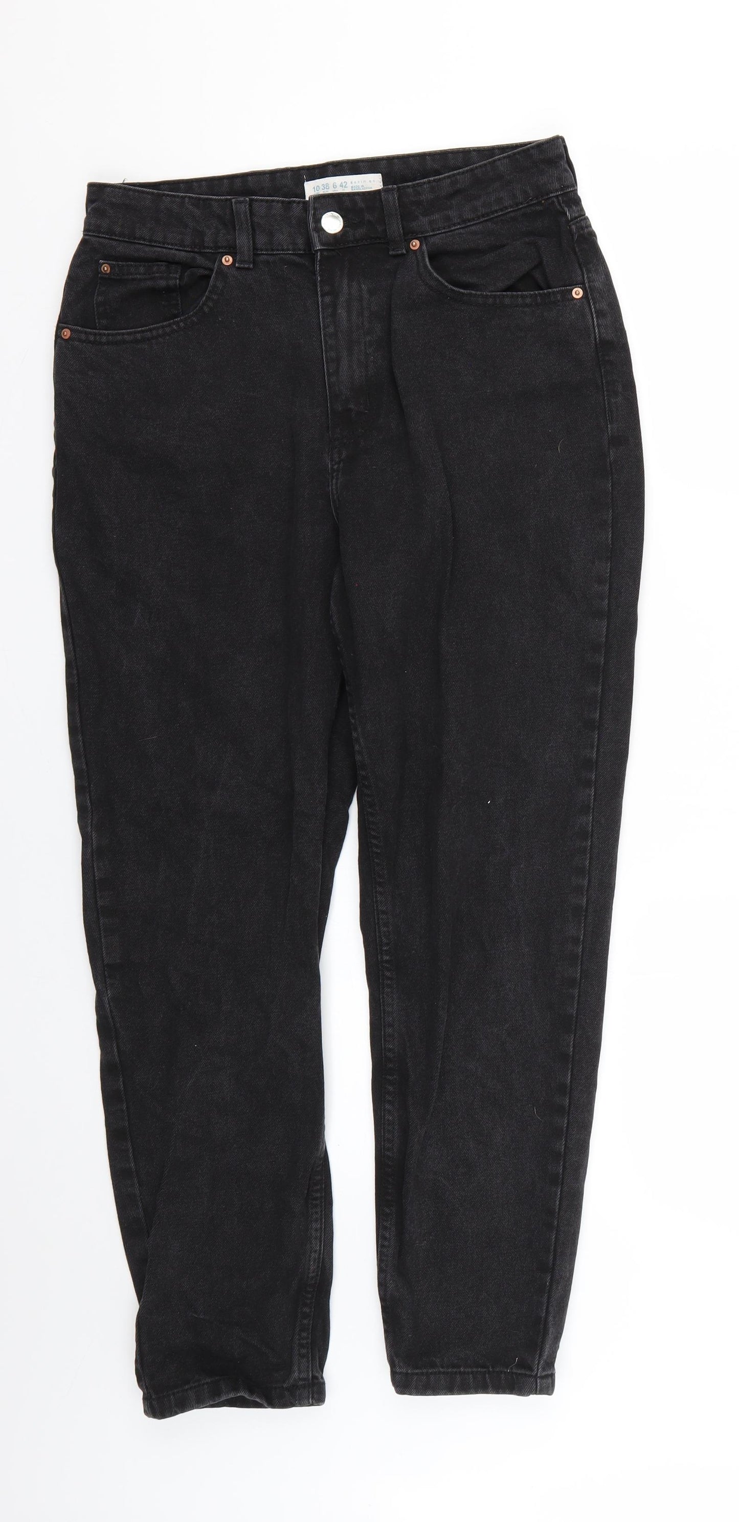 Denim & Co. Womens Black   Skinny Jeans Size 10 L25 in