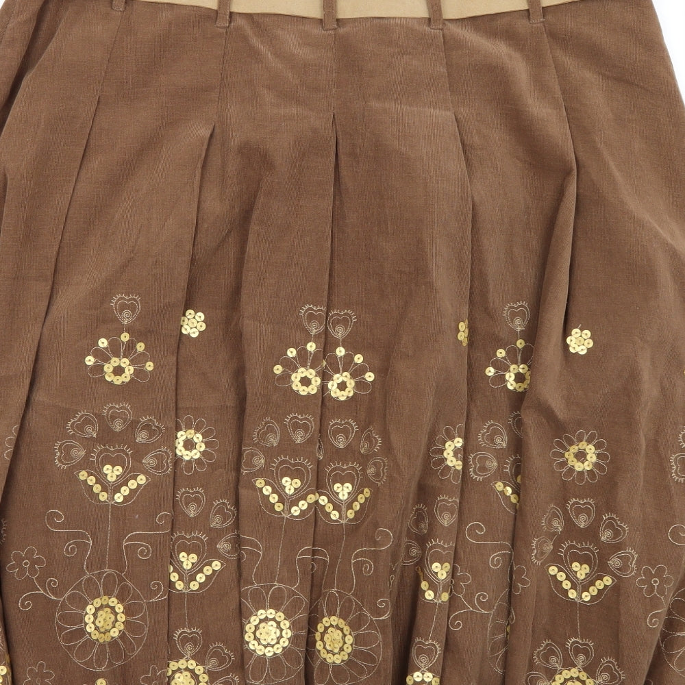 South Womens Brown   Flare Skirt Size 18