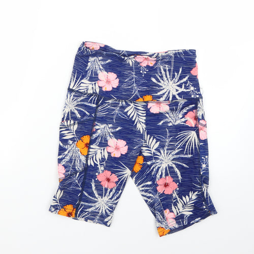 saresa Womens Multicoloured Floral  Cropped Leggings Size S