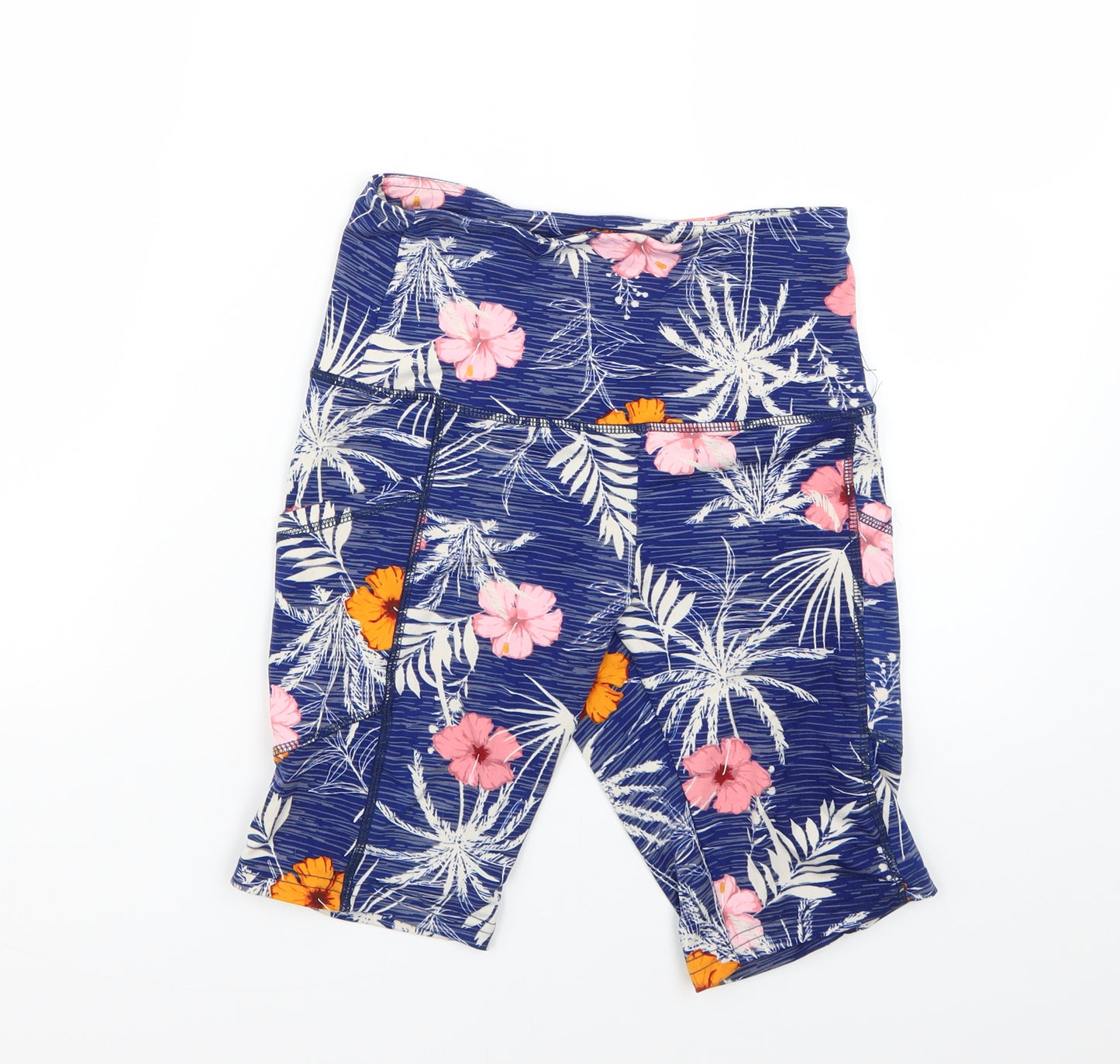 saresa Womens Multicoloured Floral  Cropped Leggings Size S