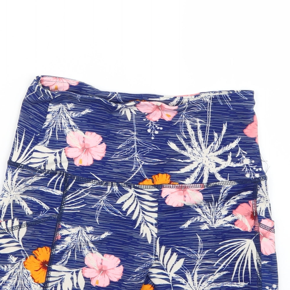 saresa Womens Multicoloured Floral  Cropped Leggings Size S