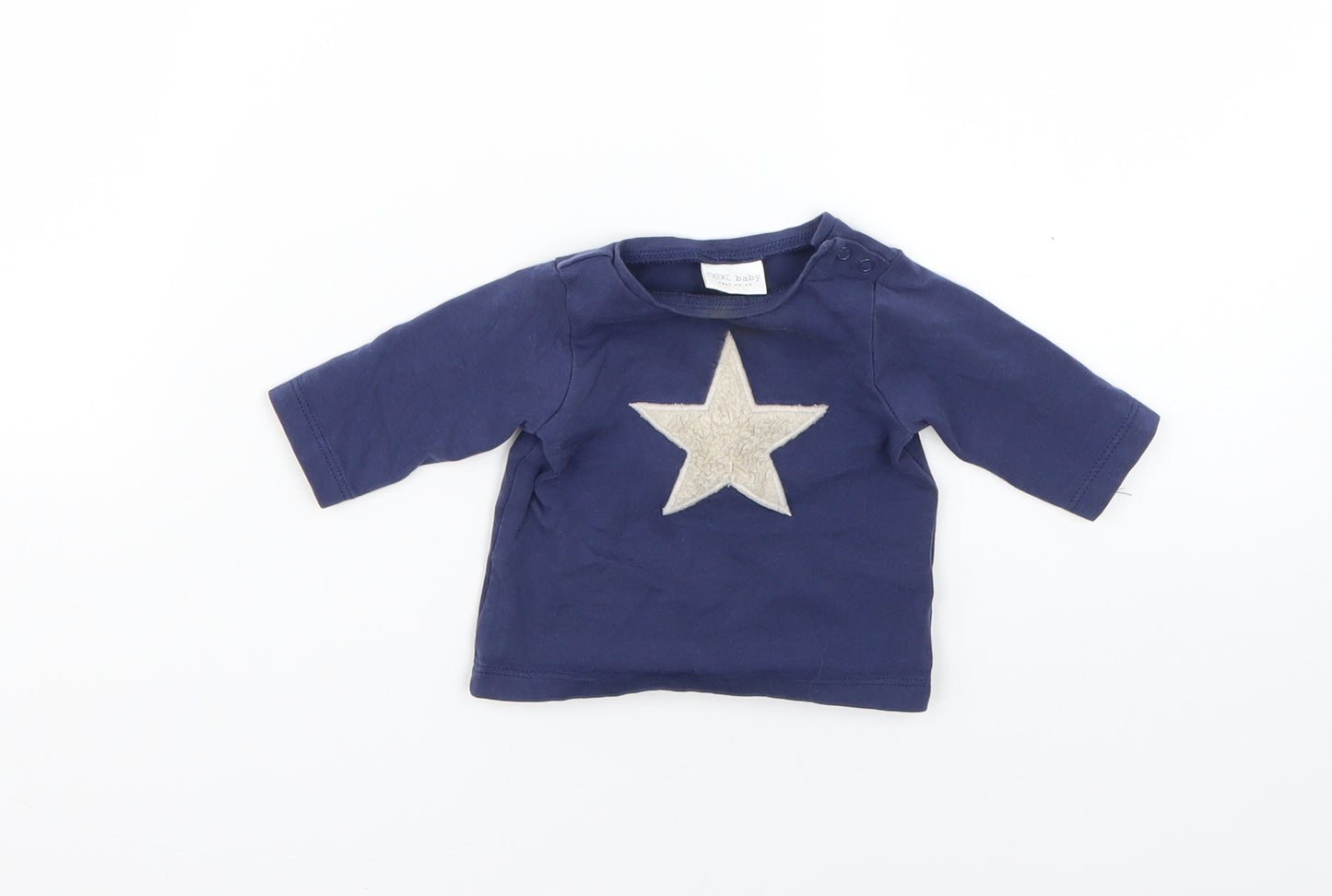 NEXT Baby Blue Geometric  Basic T-Shirt Size Newborn