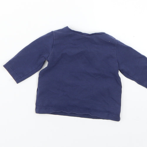 NEXT Baby Blue Geometric  Basic T-Shirt Size Newborn