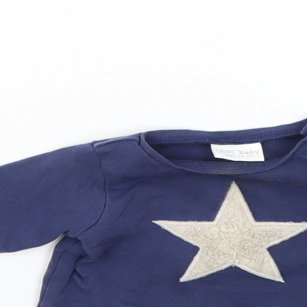 NEXT Baby Blue Geometric  Basic T-Shirt Size Newborn