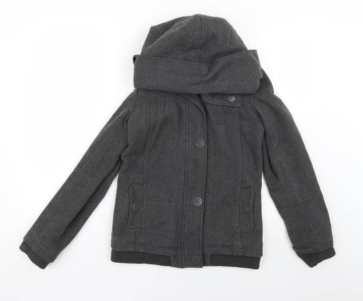 Preworn Womens Grey   Pea Coat Coat Size XS