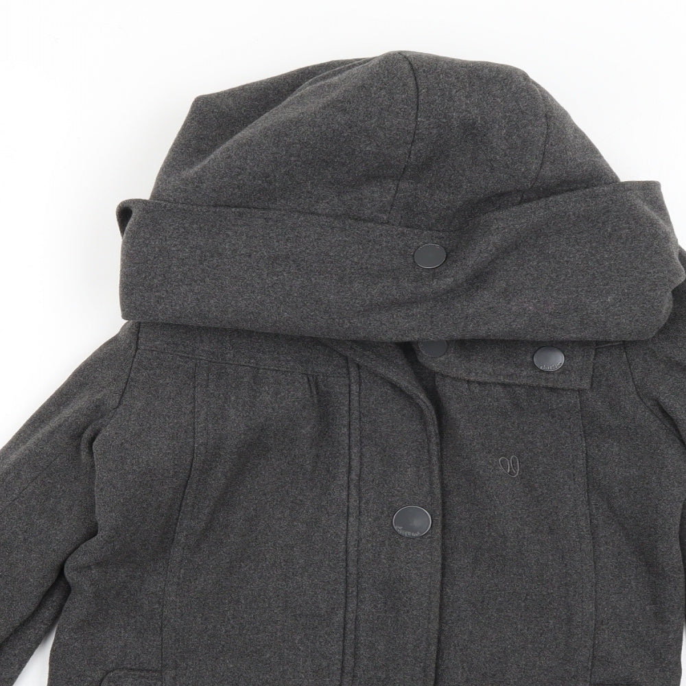 Preworn Womens Grey   Pea Coat Coat Size XS
