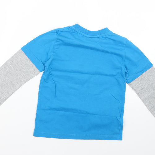 Sonic Boys Multicoloured Geometric  Basic T-Shirt Size 5-6 Years