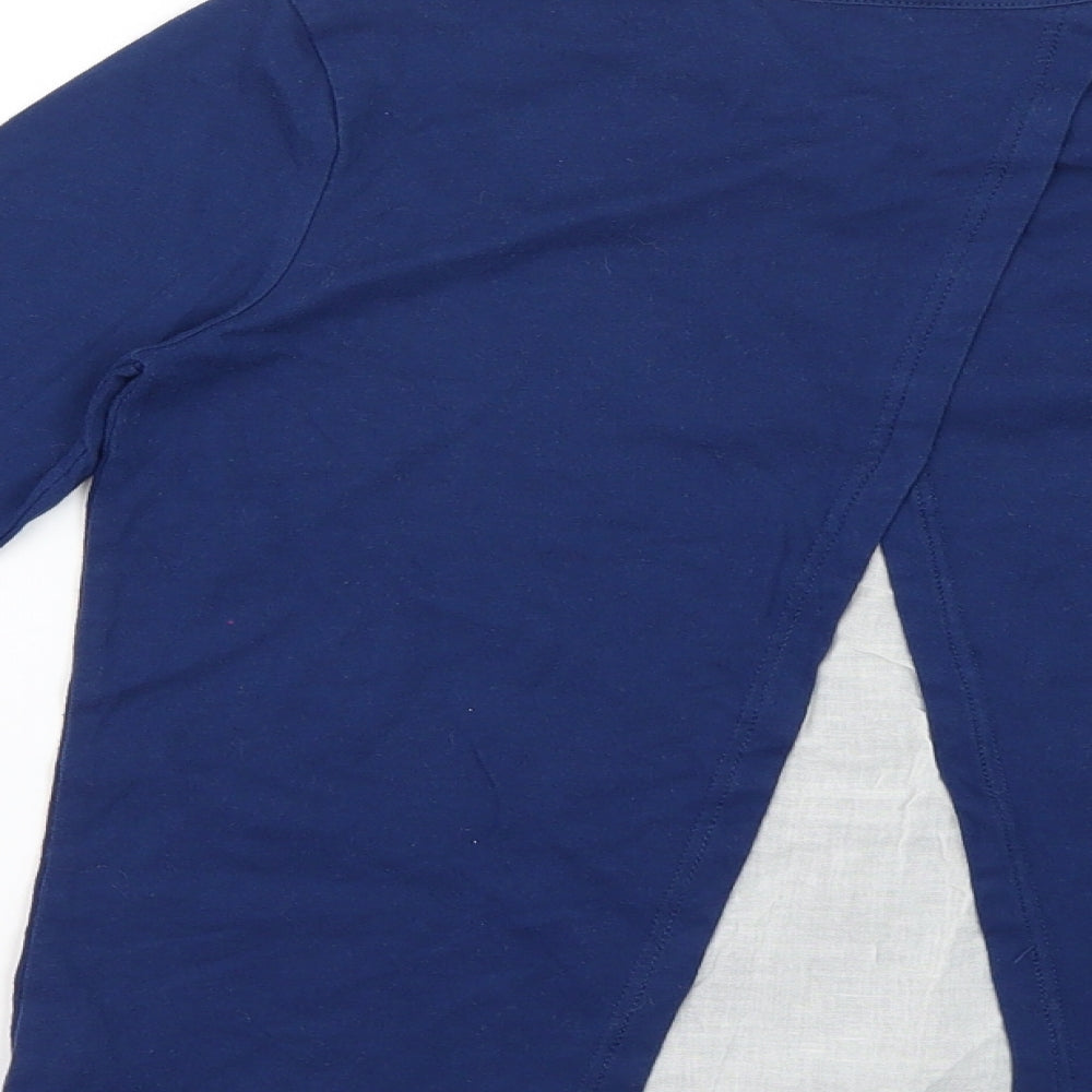 Gap Girls Blue Geometric  Basic T-Shirt Size 12-13 Years