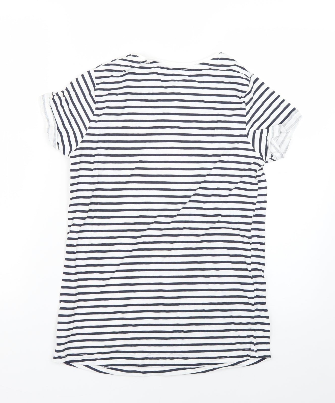 Primark Girls Multicoloured Striped  Basic T-Shirt Size 12-13 Years