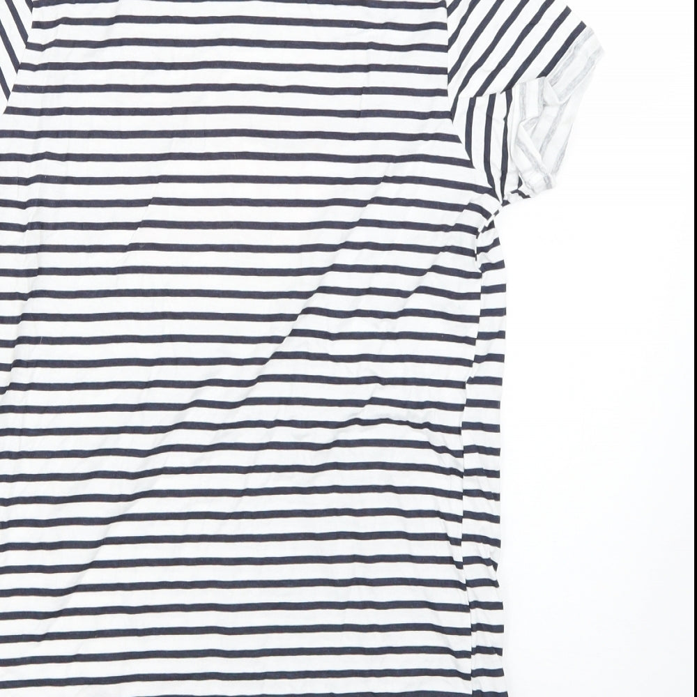 Primark Girls Multicoloured Striped  Basic T-Shirt Size 12-13 Years