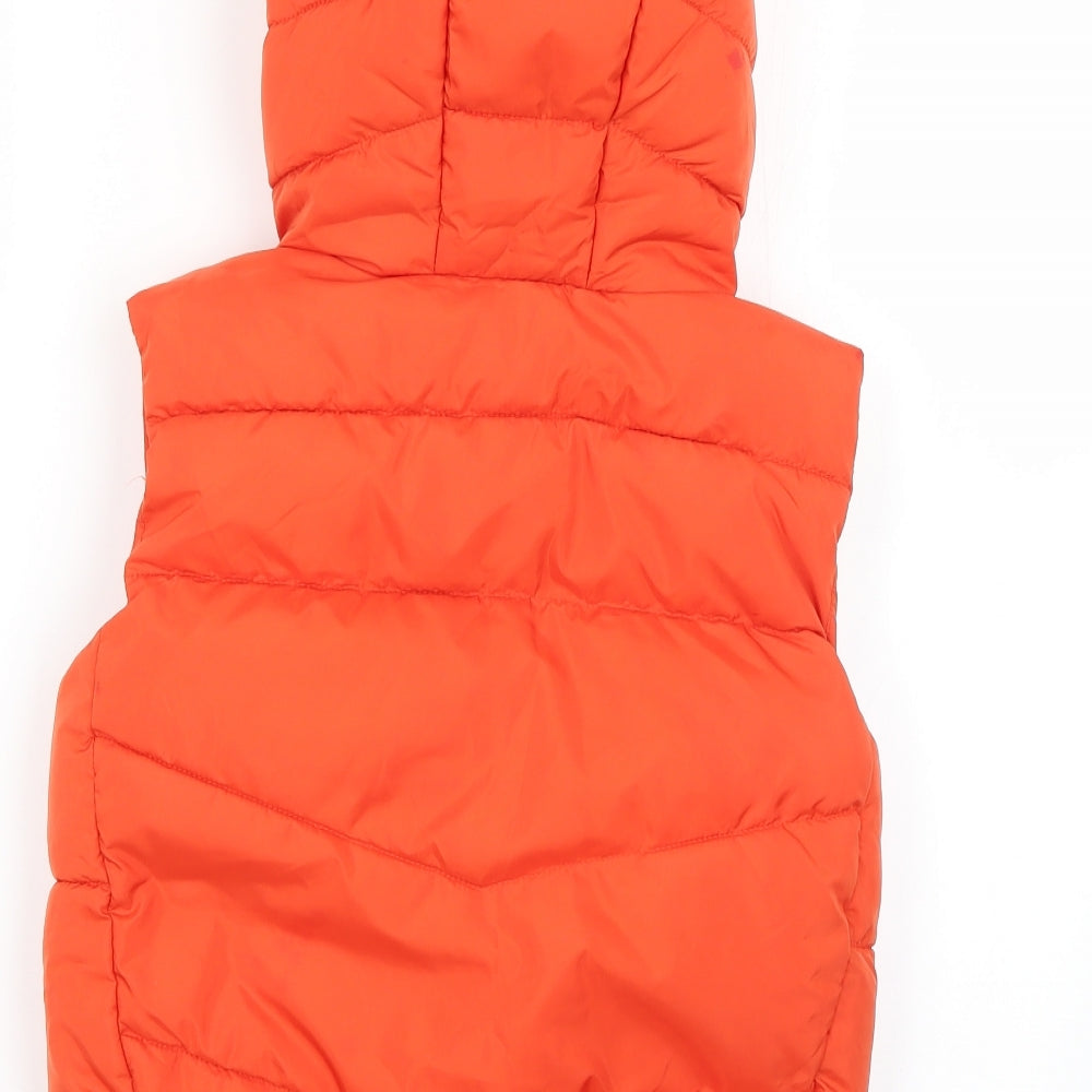 Marks and Spencer Boys Orange   Gilet Coat Size 5-6 Years