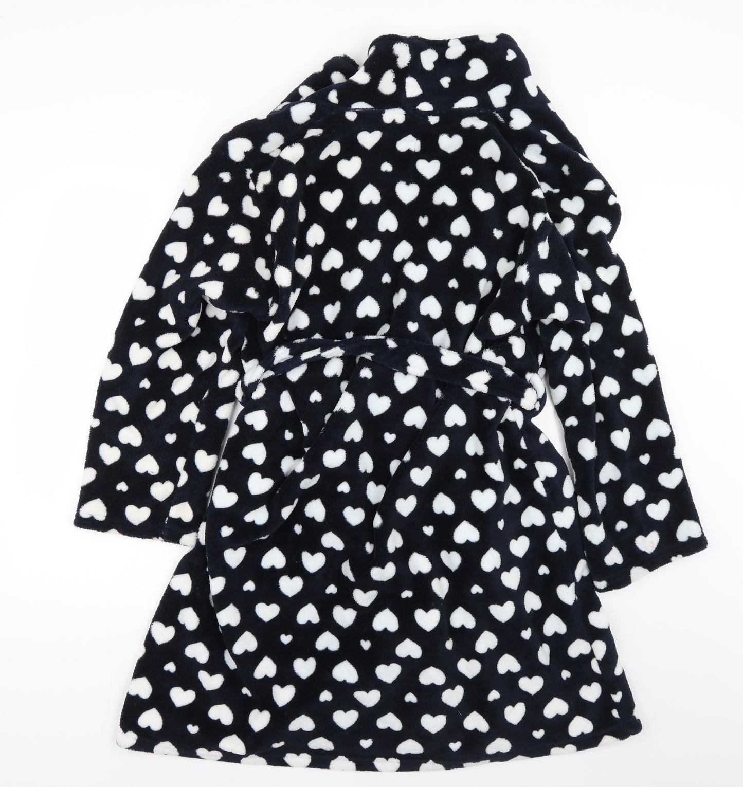 love to lounge Womens Blue Geometric  Babydoll Robe Size 14