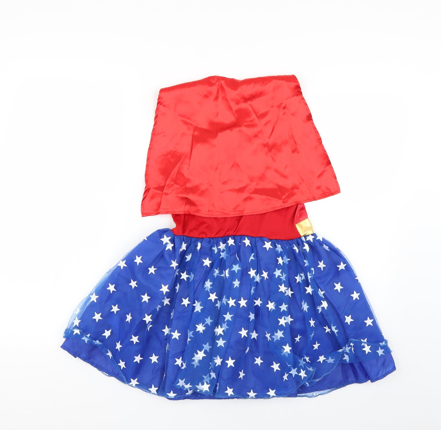 Preworn Girls Multicoloured Geometric  Fit & Flare  Size 7-8 Years