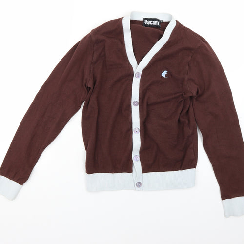 vacant Womens Brown   Cardigan Jumper Size M