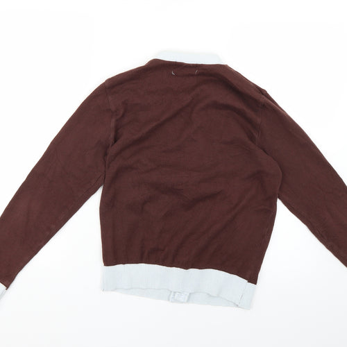 vacant Womens Brown   Cardigan Jumper Size M