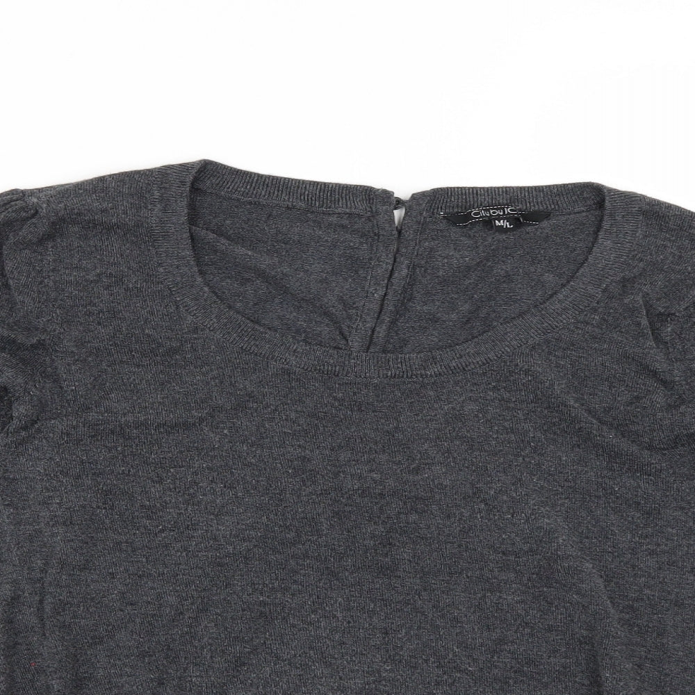 city by jcl Womens Grey   Pullover Jumper Size M