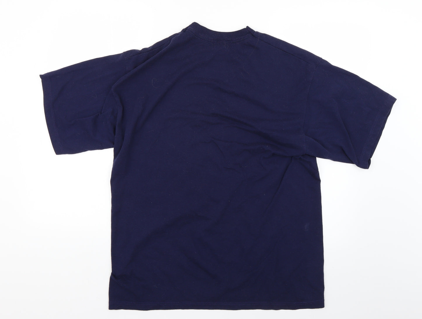 rapife Womens Blue Geometric  Basic T-Shirt Size 22
