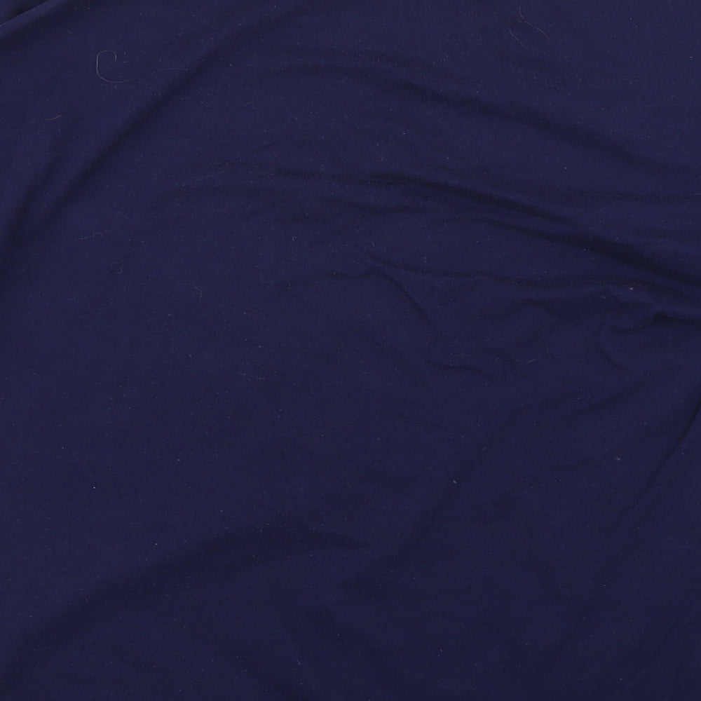 rapife Womens Blue Geometric  Basic T-Shirt Size 22