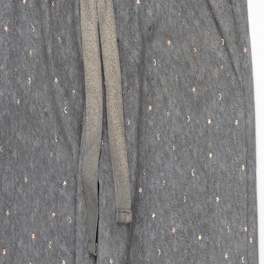 F&F Womens Grey Solid  Top Pyjama Pants Size M