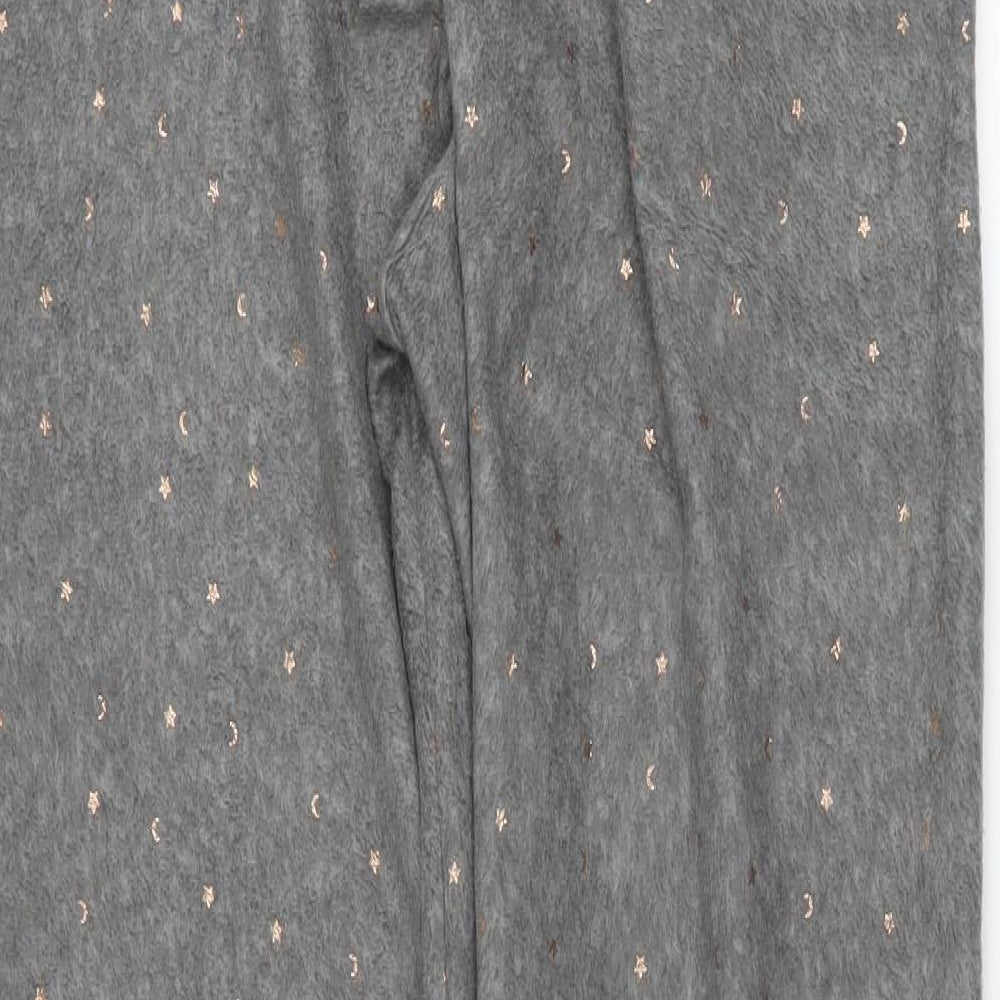 F&F Womens Grey Solid  Top Pyjama Pants Size M