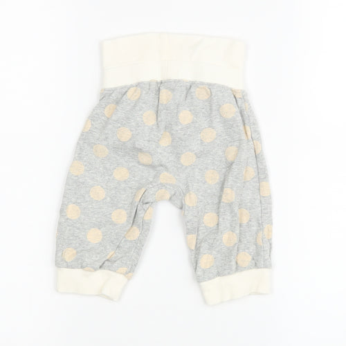 NEXT Girls Grey Polka Dot  Jogger Leggings Size 3-6 Months