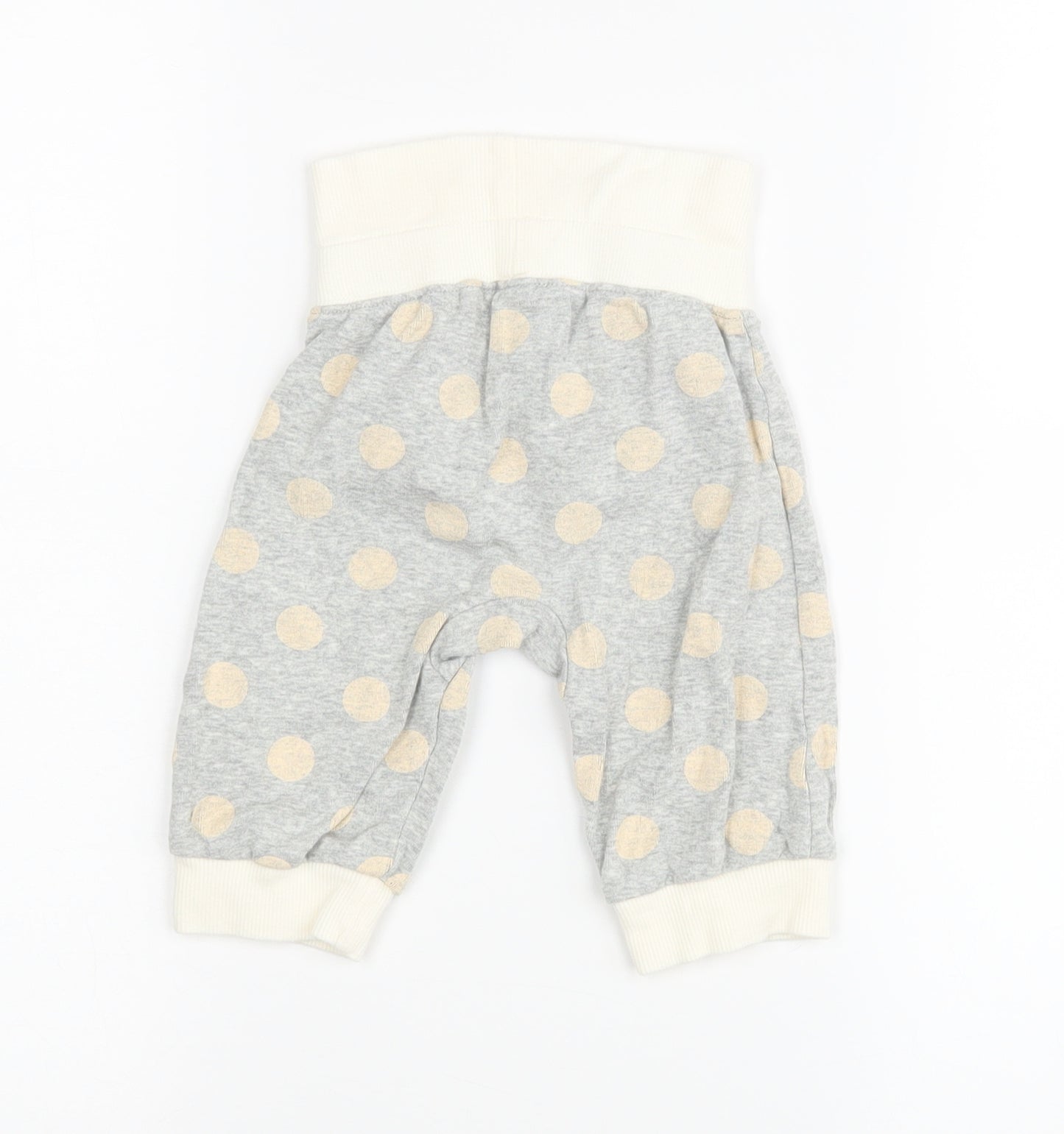 NEXT Girls Grey Polka Dot  Jogger Leggings Size 3-6 Months