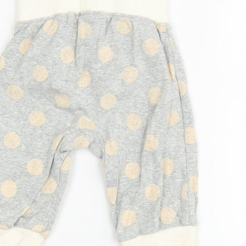 NEXT Girls Grey Polka Dot  Jogger Leggings Size 3-6 Months