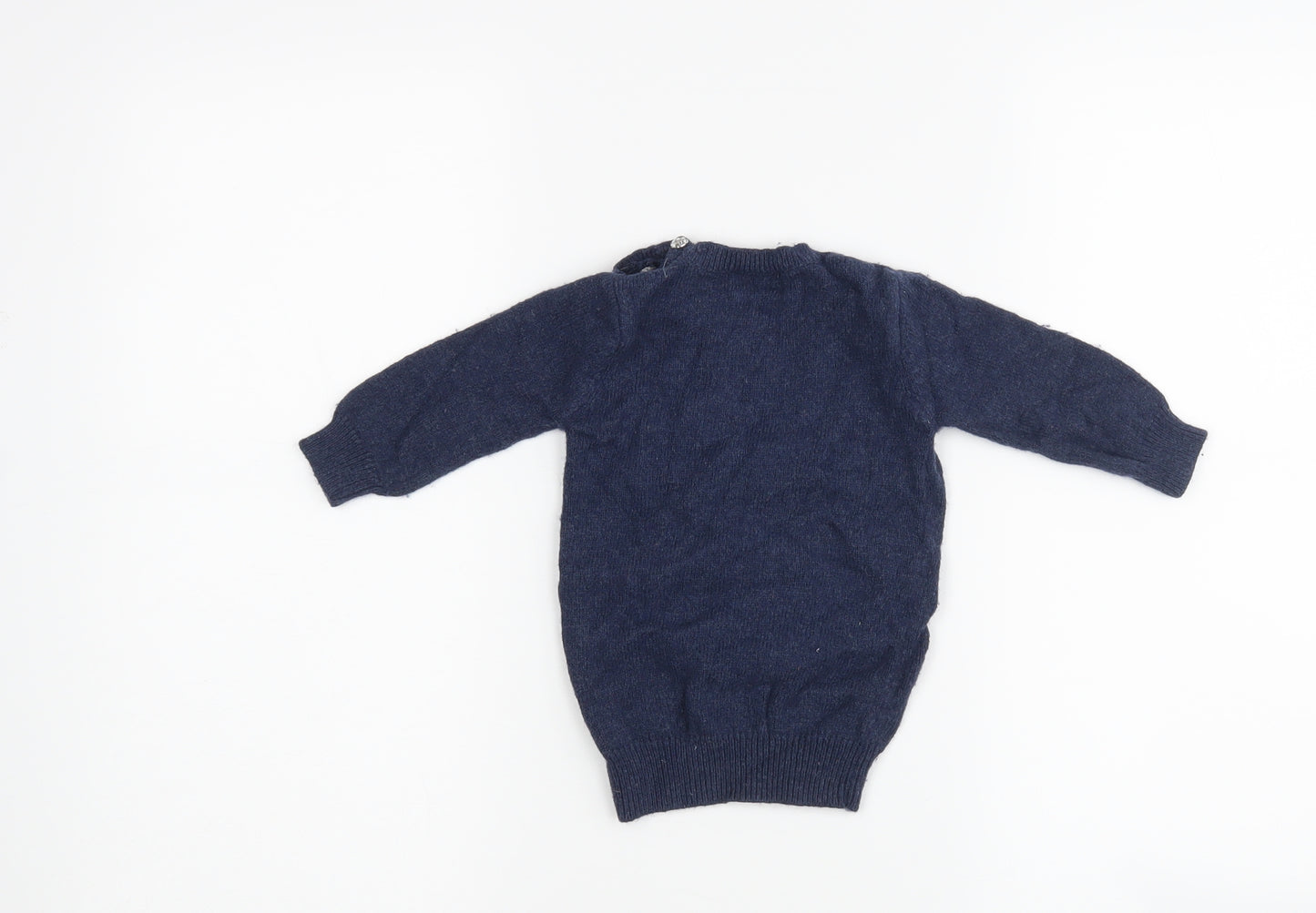 NEXT Girls Blue   Pullover Jumper Size 6-9 Months