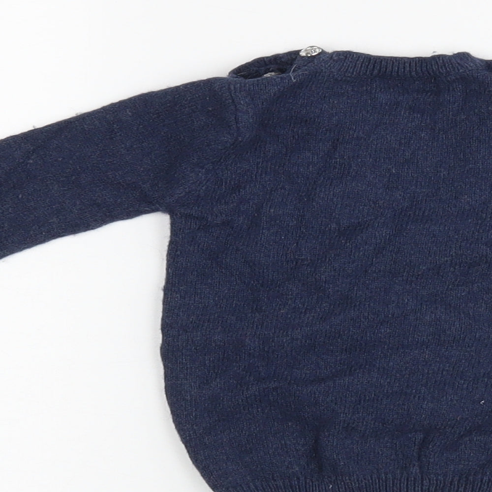 NEXT Girls Blue   Pullover Jumper Size 6-9 Months