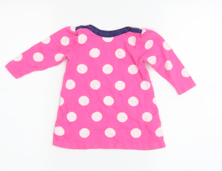 M Girls Pink Polka Dot Basic Casual Size 6-9 Months