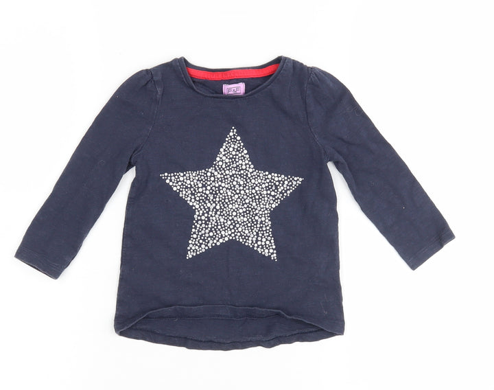 F&F Girls Blue Basic Casual Size 12-18 Months
