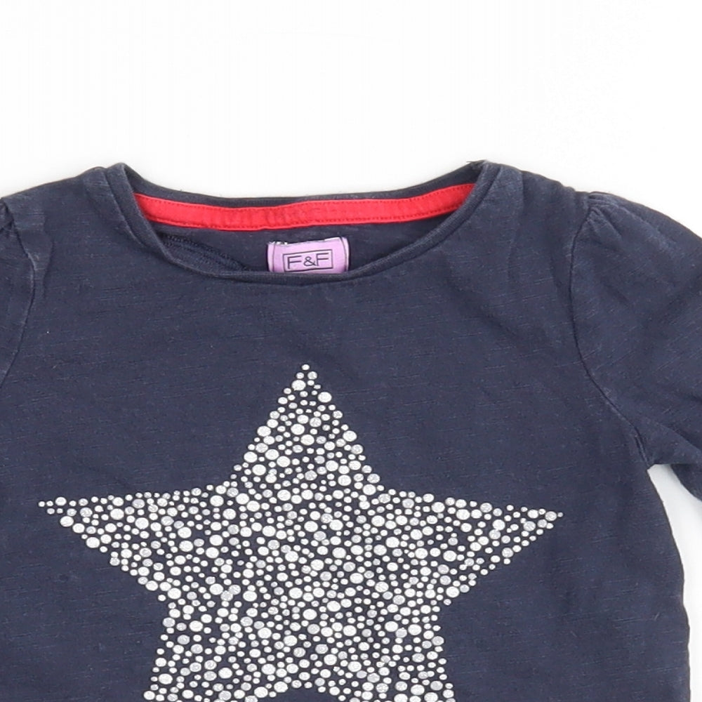 F&F Girls Blue   Basic Casual Size 12-18 Months