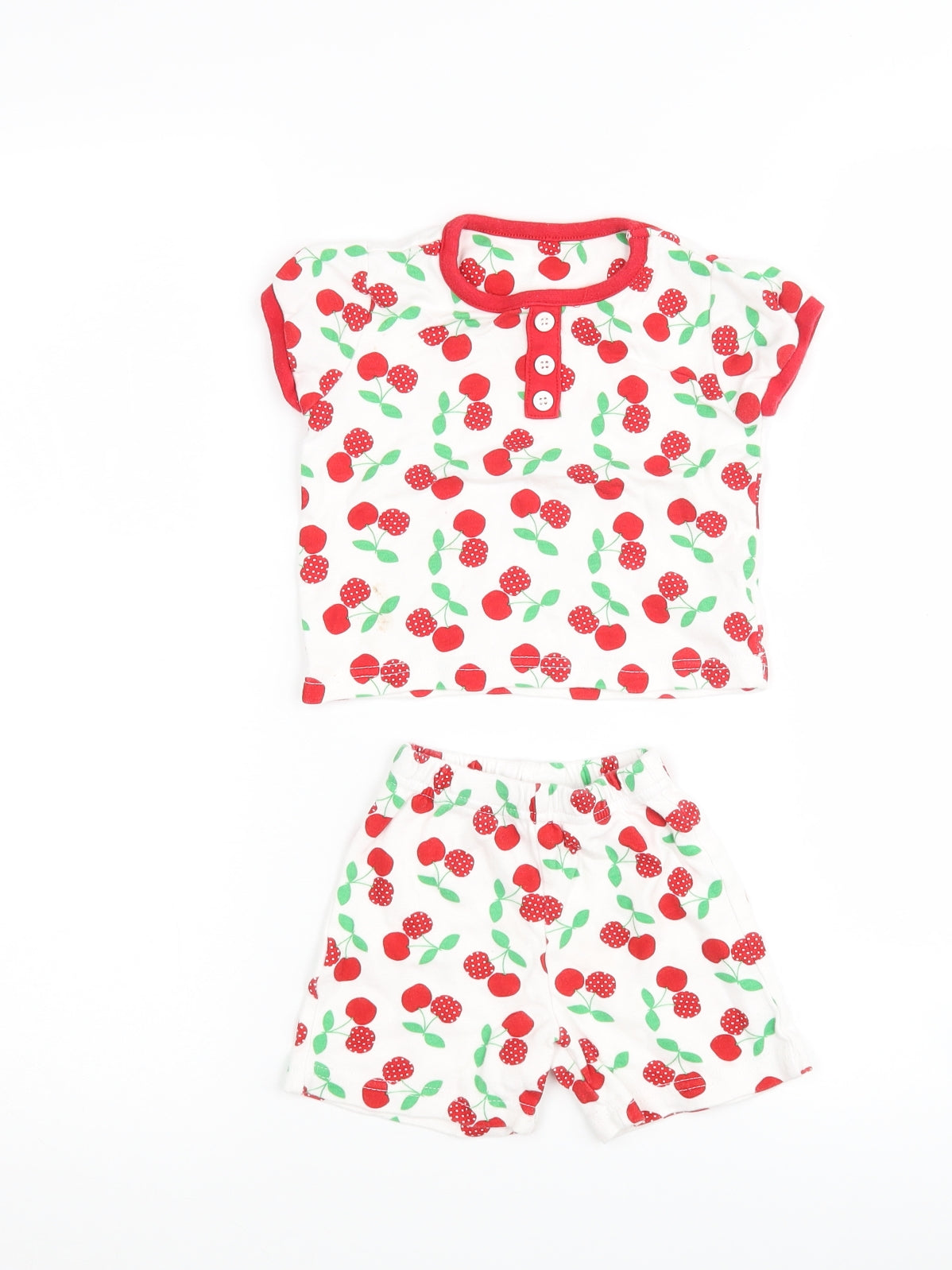 TU Girls Multicoloured Polka Dot  Shorts Set Outfit/Set Size 12-18 Months