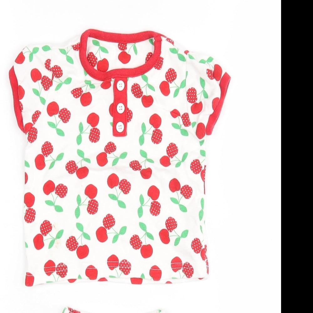 TU Girls Multicoloured Polka Dot  Shorts Set Outfit/Set Size 12-18 Months