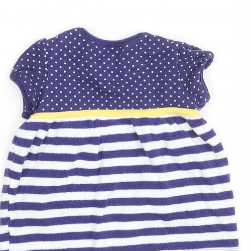 F&F Girls Blue Striped  Basic Casual Size 0-3 Months