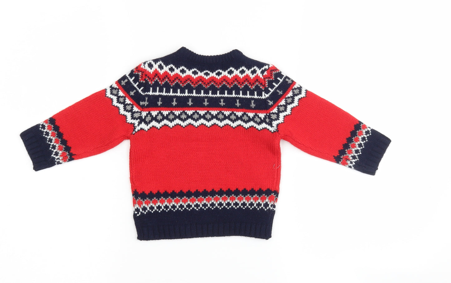 Mayoral Boys Multicoloured Striped  Pullover Jumper Size 6-9 Months