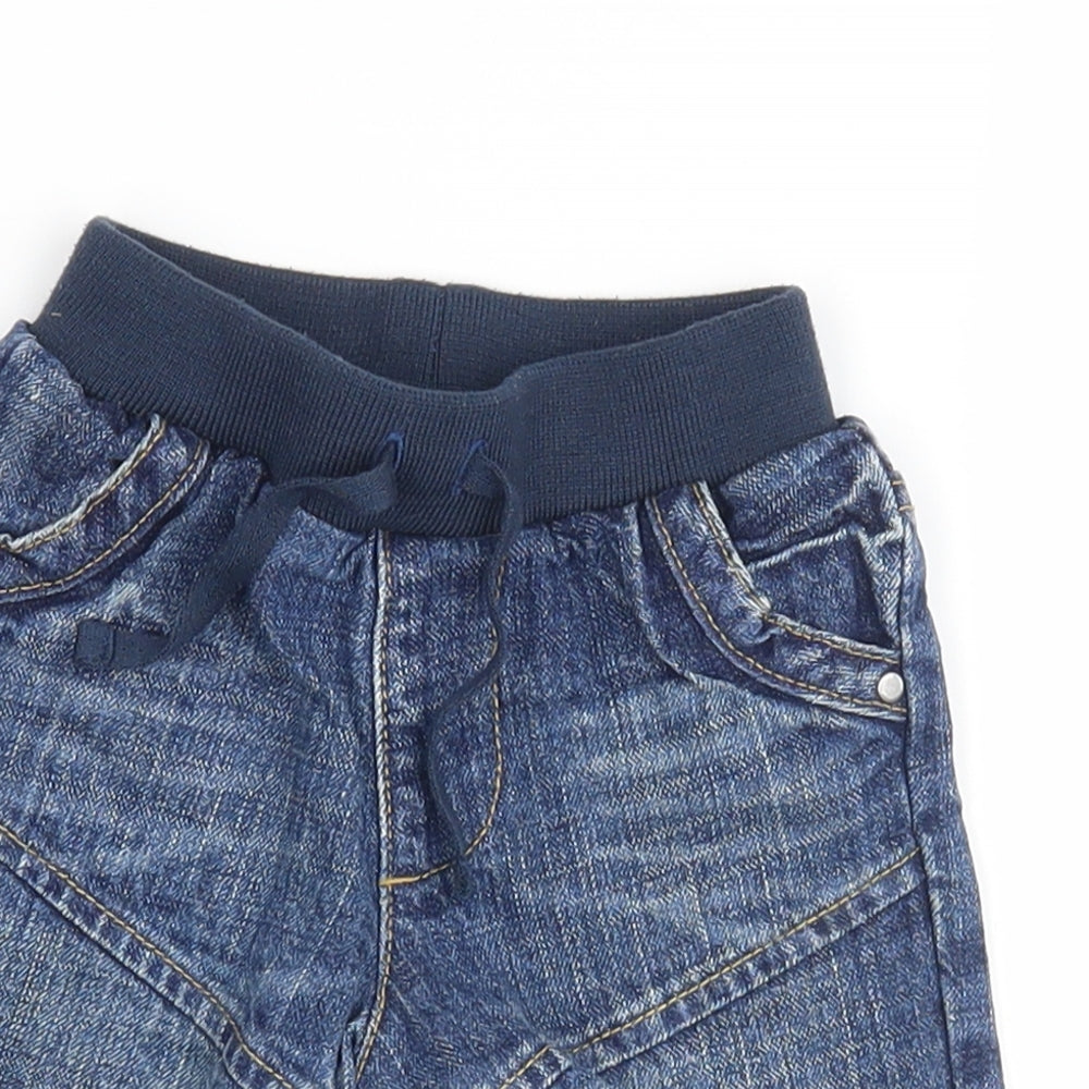 George Boys Blue   Cropped Jeans Size 9-12 Months