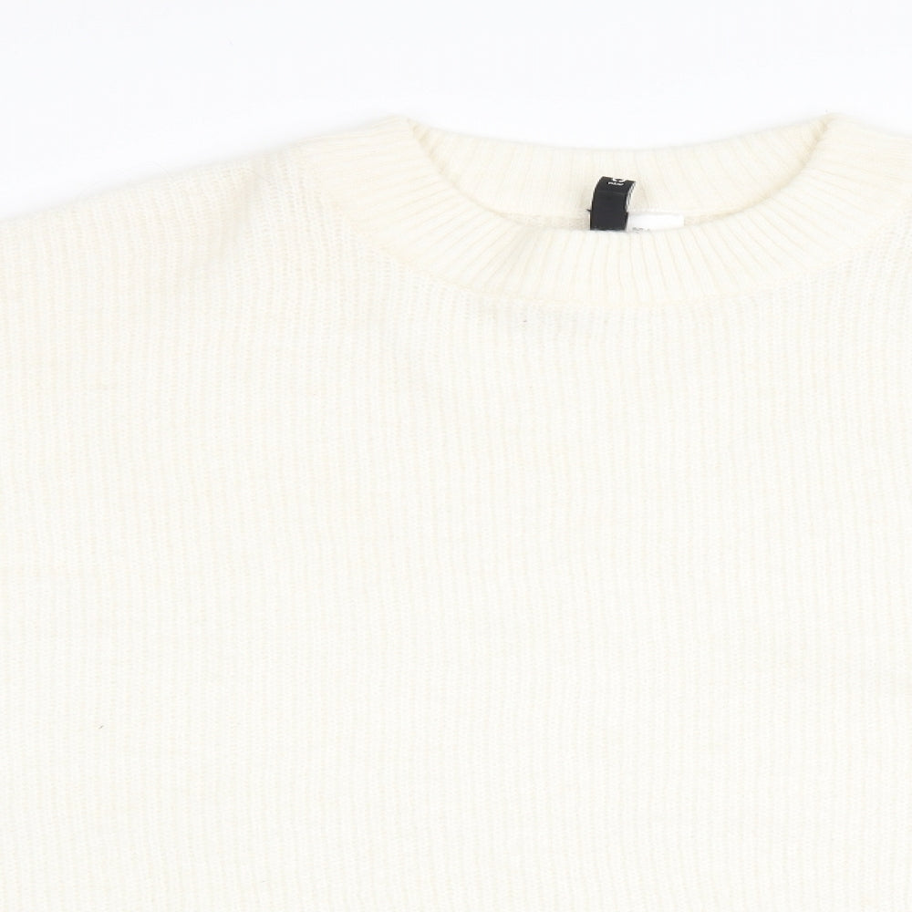 H&M Womens White   Jumper Dress  Size S