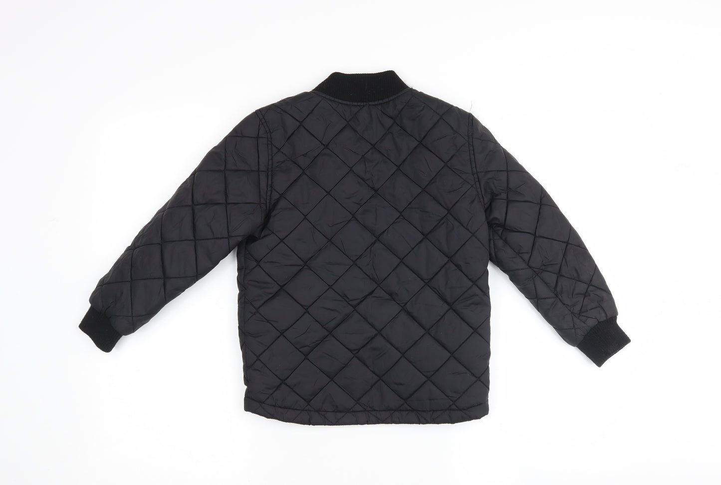 F&F Boys Black   Bomber Jacket Jacket Size 6-7 Years