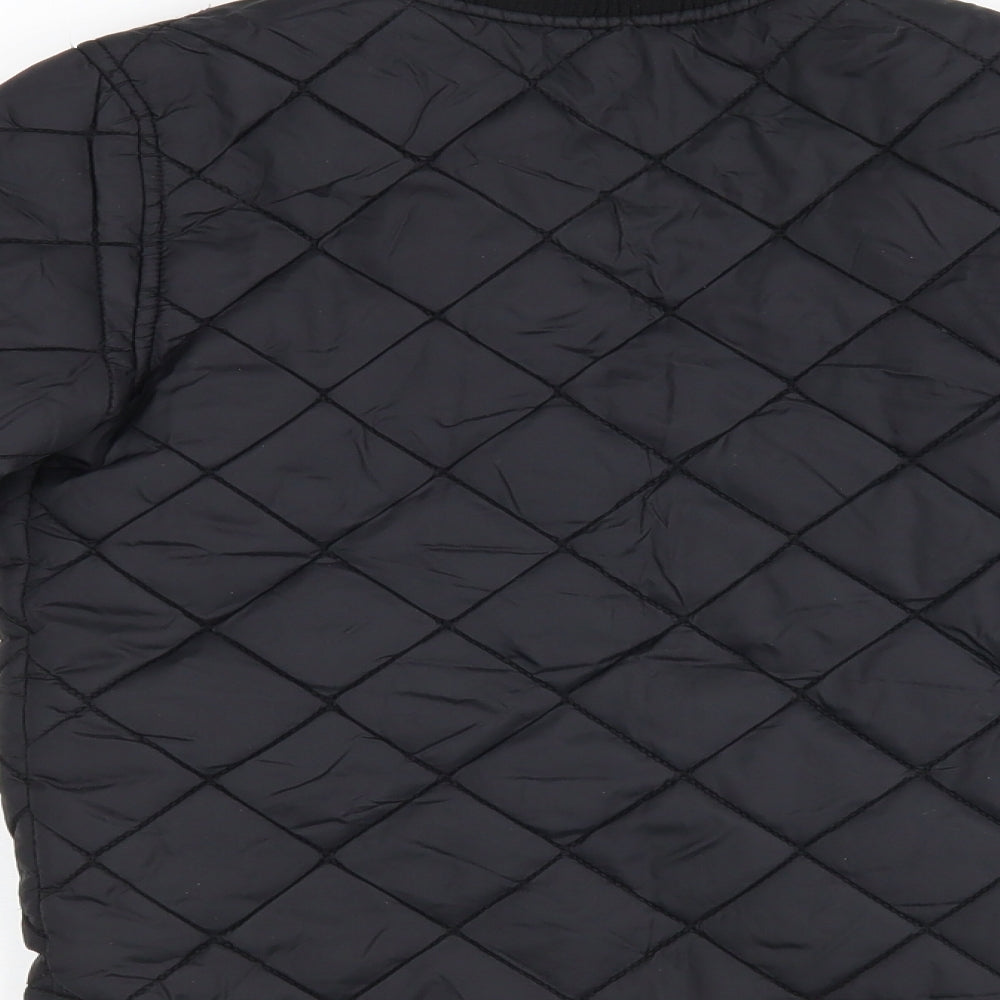 F&F Boys Black   Bomber Jacket Jacket Size 6-7 Years