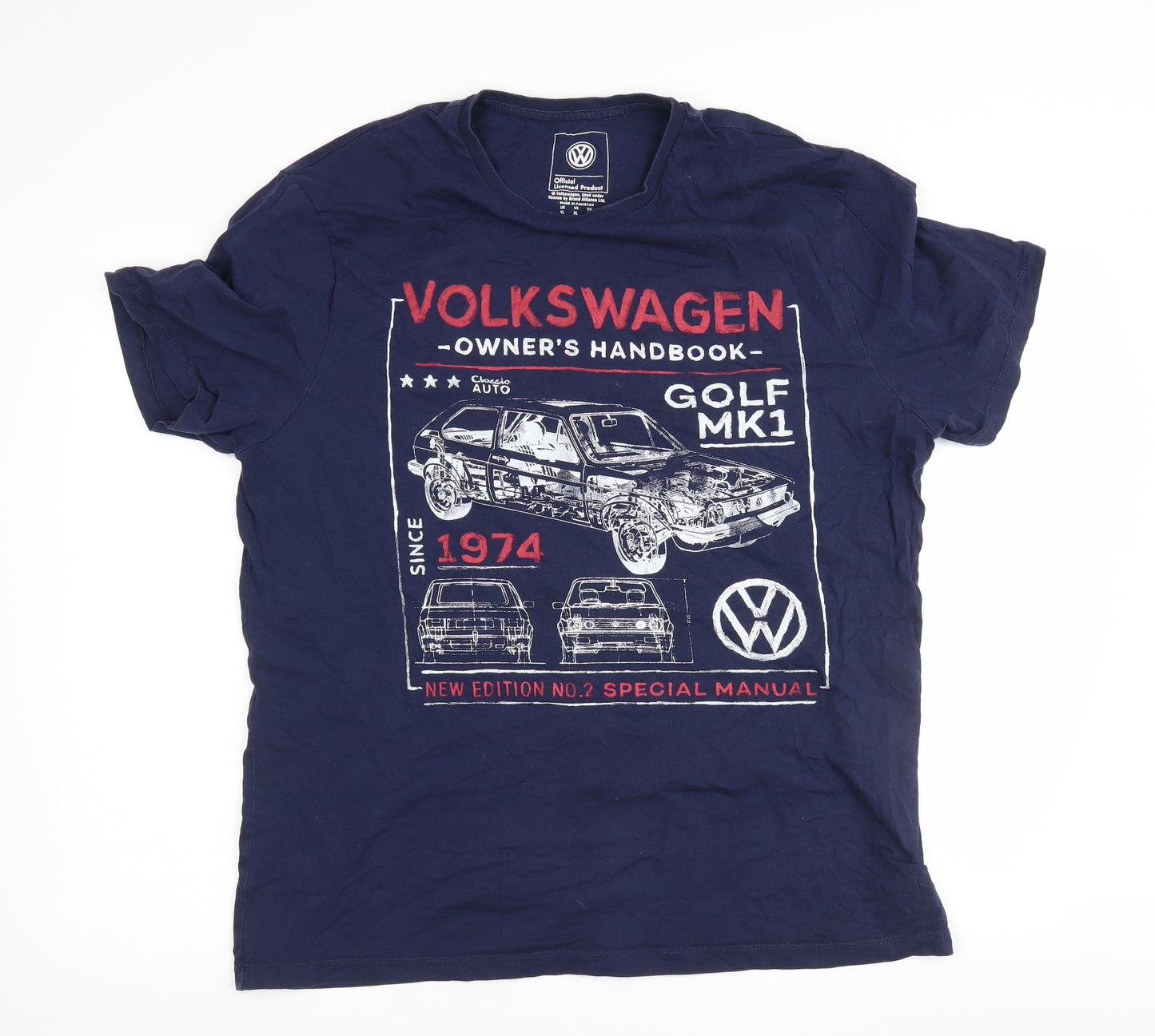 Tesco Mens Black    T-Shirt Size XL