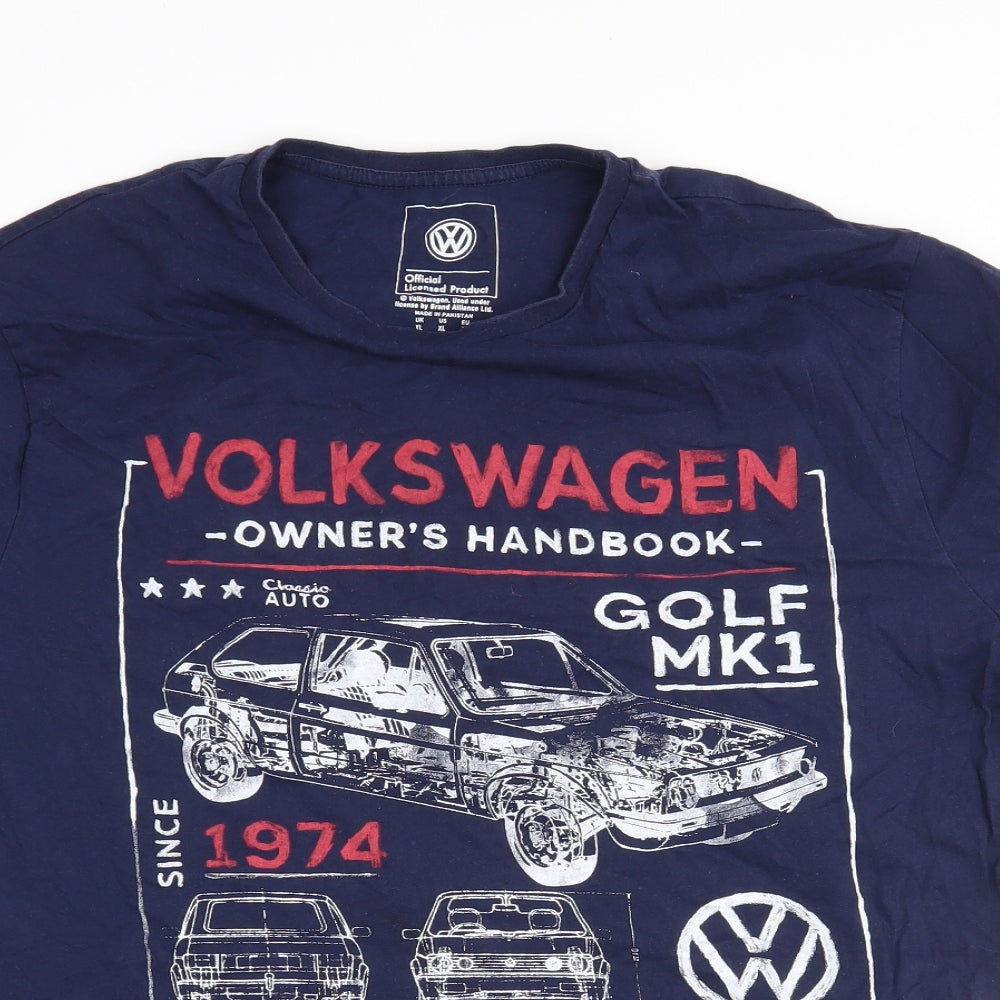 Tesco Mens Black    T-Shirt Size XL