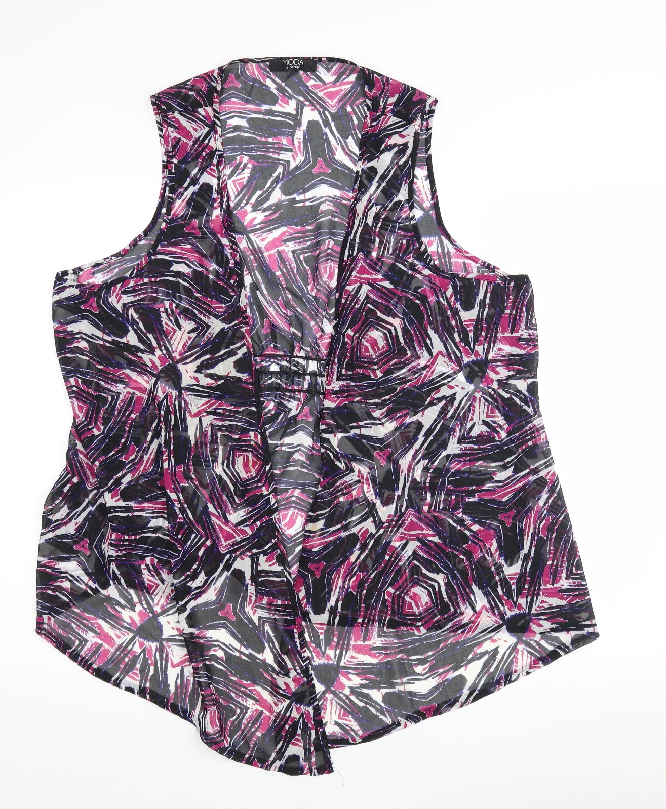 George Womens Multicoloured Argyle/Diamond  Kimono Blouse Size 18