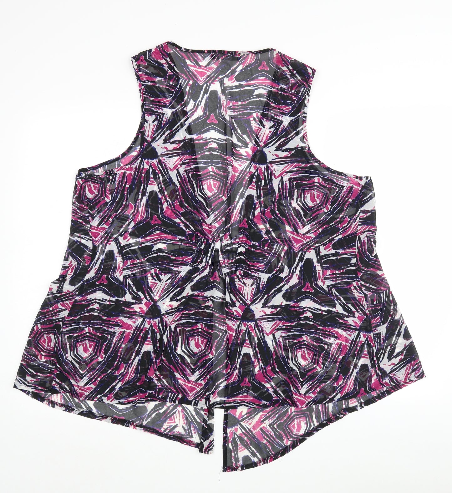 George Womens Multicoloured Argyle/Diamond  Kimono Blouse Size 18