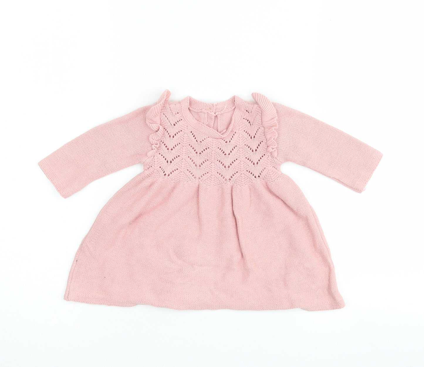 George Girls Pink   Pullover Jumper Size 0-3 Months